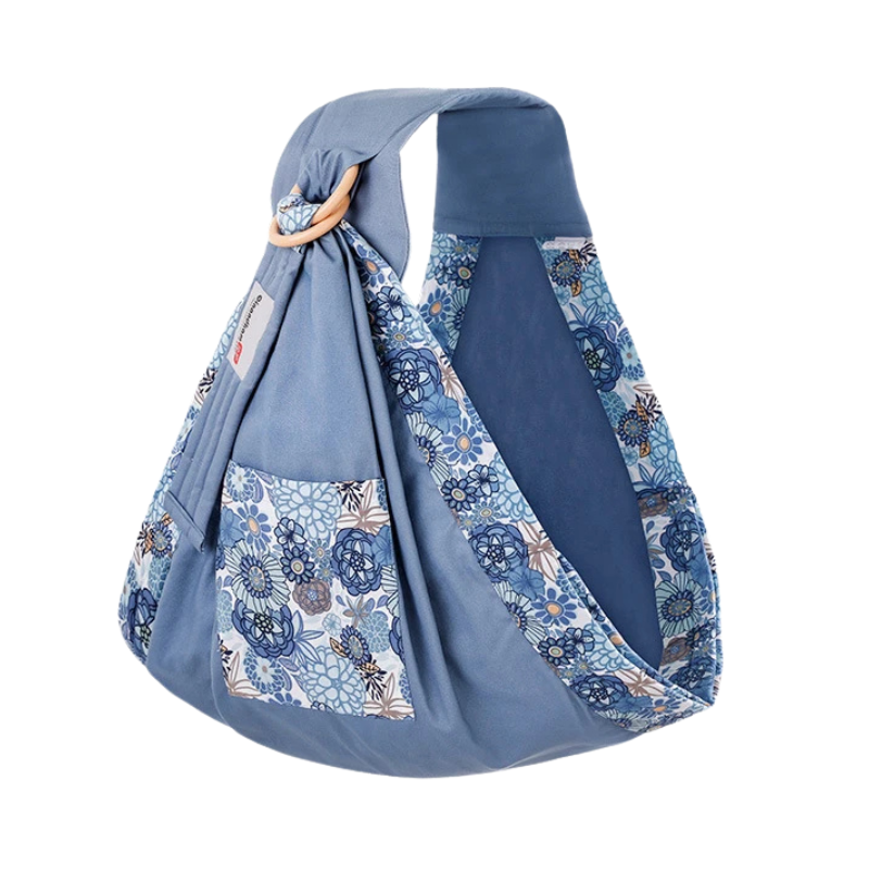 Écharpe de portage à double anneaux - Modèle floral