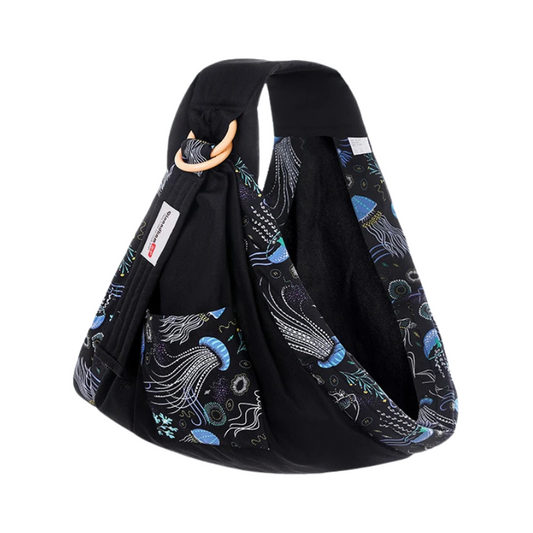 Écharpe de portage à double anneaux - Modèle floral