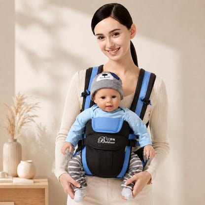 Porte-bébé sac à dos avec appui-tête amovible