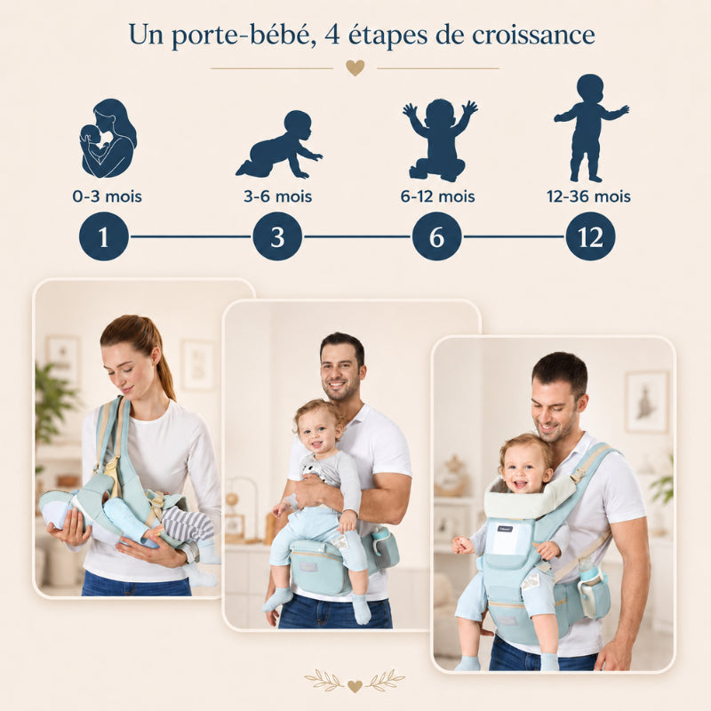 Porte-bébé respirant en maille aérée Parenthèse Bébé