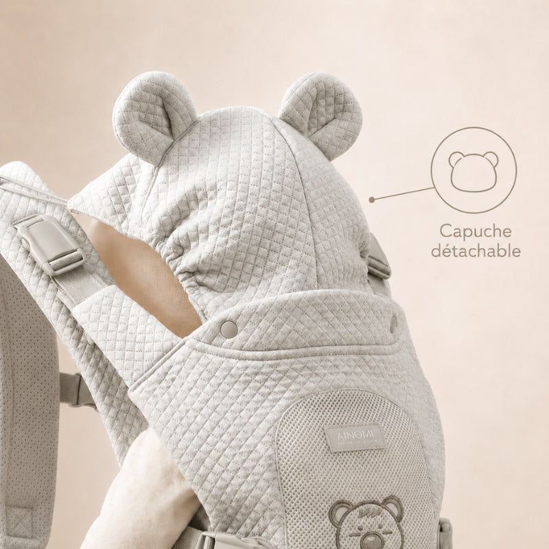 Porte-bébé avec ceinture de maintien