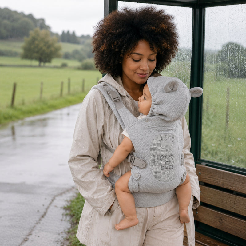 Porte-bébé avec ceinture de maintien