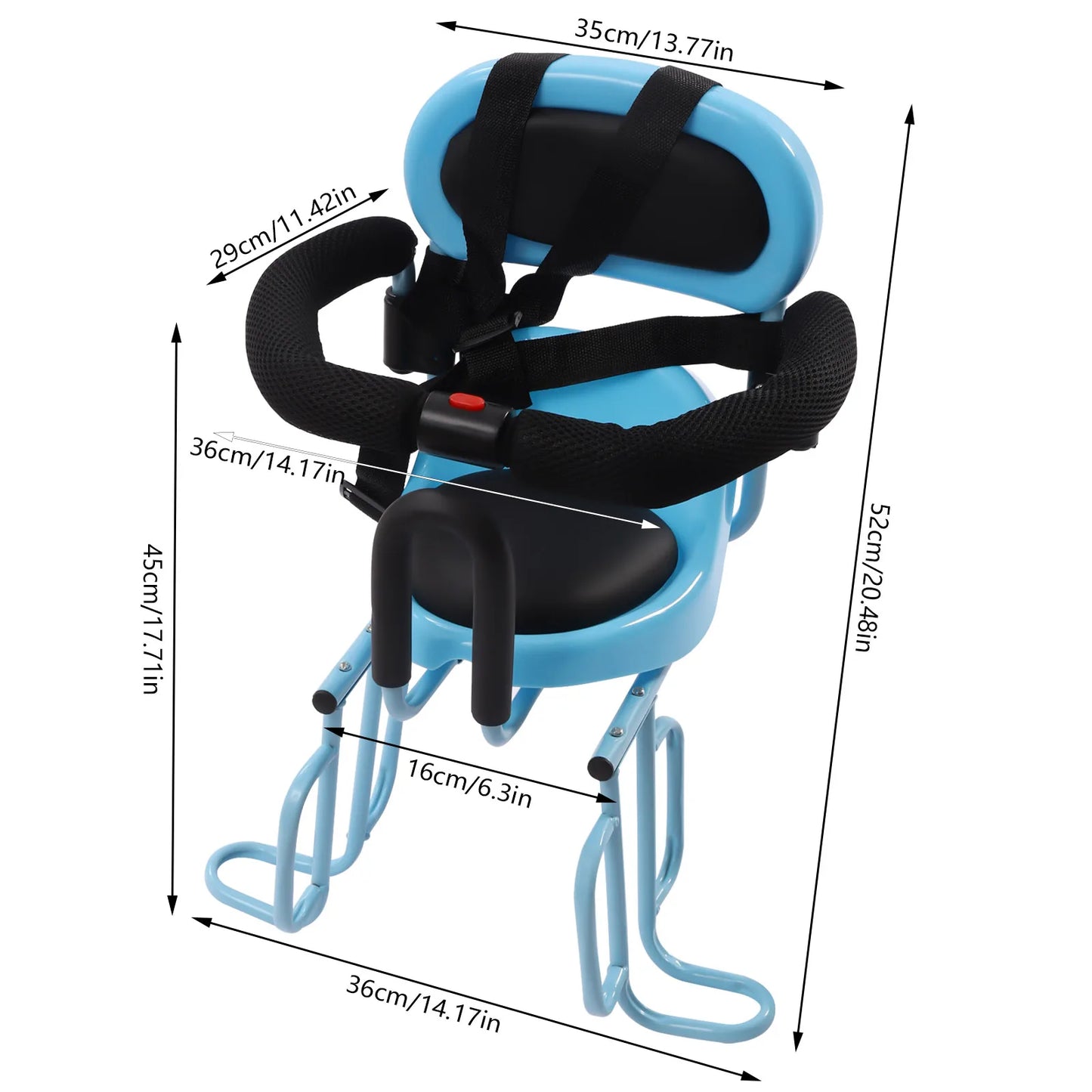 Porte Bébé Vélo Bleu