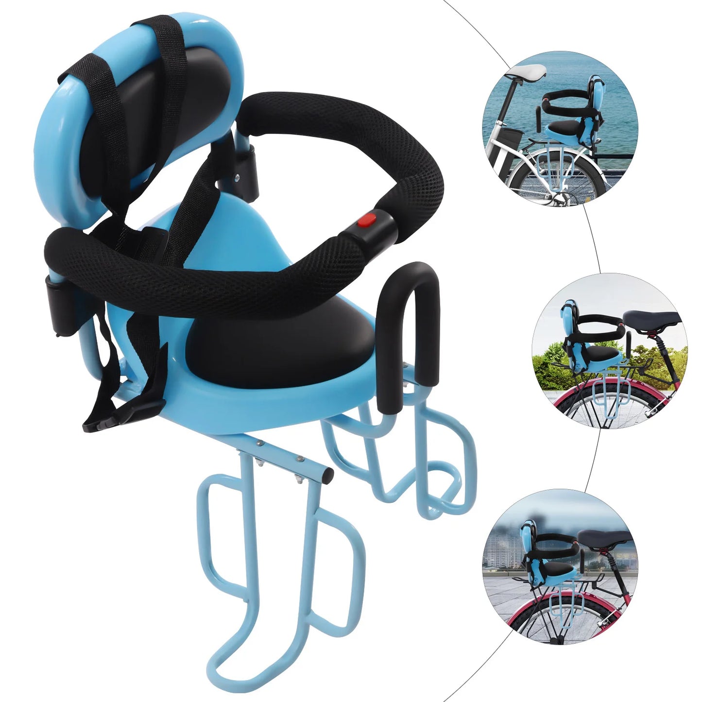 Porte Bébé Vélo Bleu