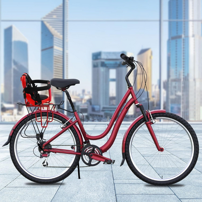 Porte Bébé Vélo Rouge