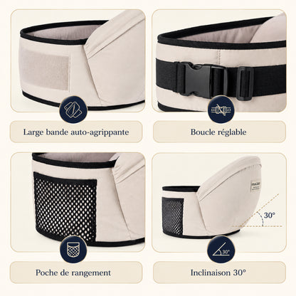 Ceinture De Portage Réglable - Assise Rembourrée