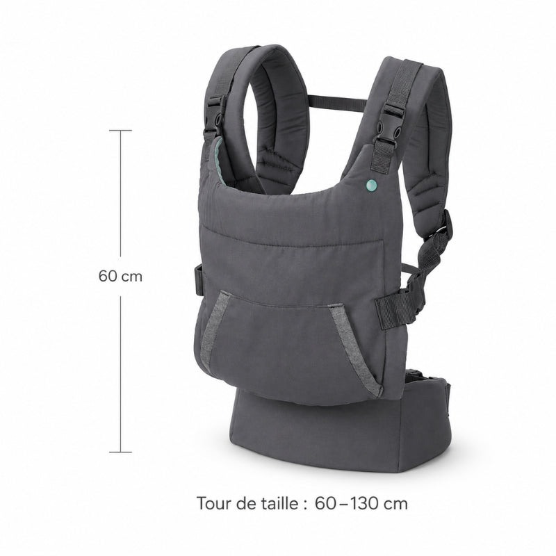 Porte-bébé réglable avec appui-tête amovible