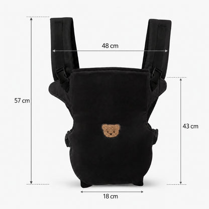Porte-bébé ventral et dorsal - Broderie ourson mignon