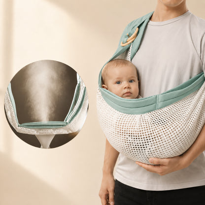 Écharpe de portage à double anneaux - Modèle maille