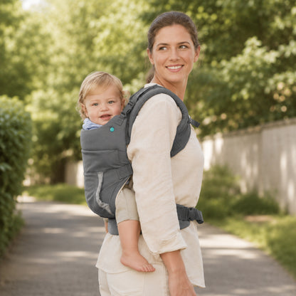 Porte-bébé réglable avec appui-tête amovible
