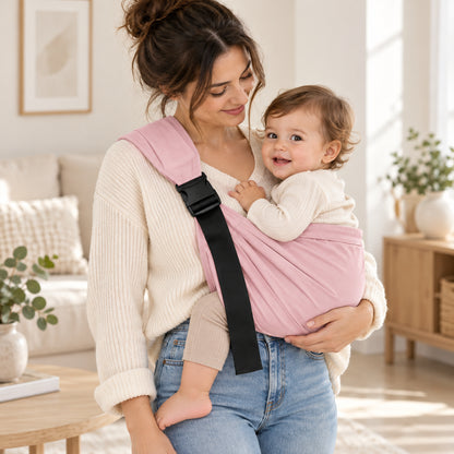 Porte-bébé d'appoint - Coton peigné uni
