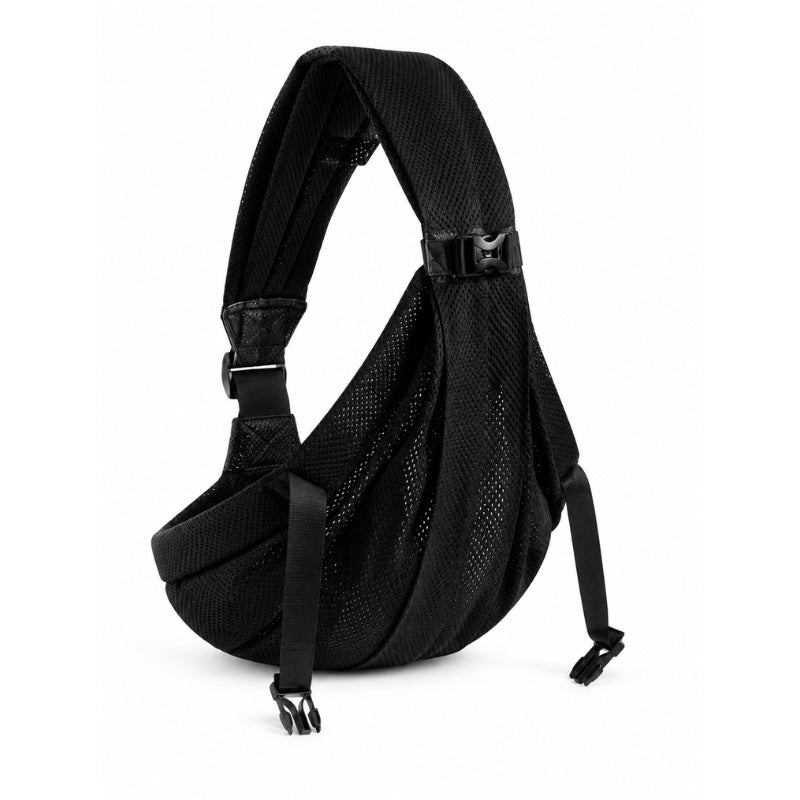 Porte-bébé bandoulière pliable en maille
