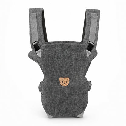 Porte-bébé ventral et dorsal - Broderie ourson mignon