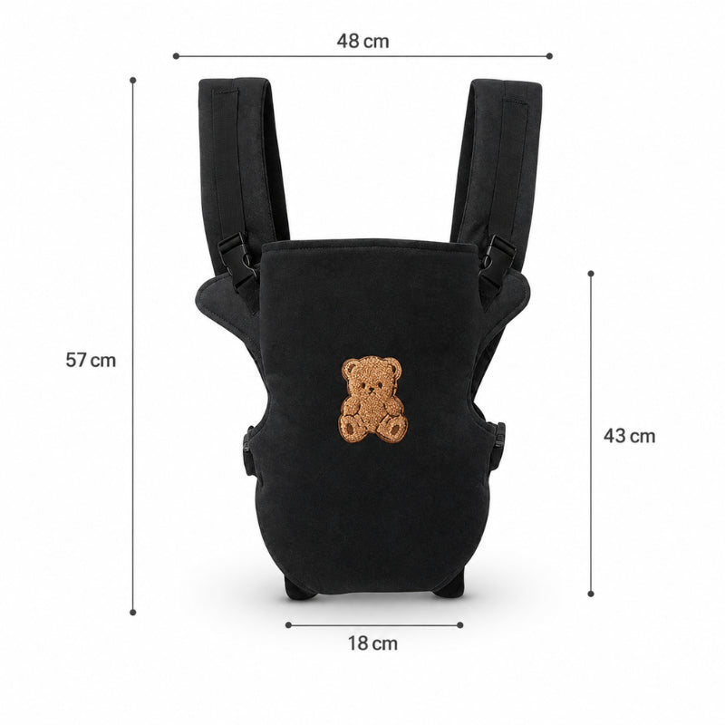 Porte-bébé ventral et dorsal - Broderie grand ourson