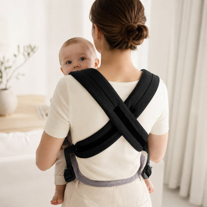 Porte-bébé ventral et dorsal - Broderie grand ourson