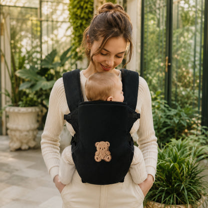 Porte-bébé ventral et dorsal - Broderie grand ourson