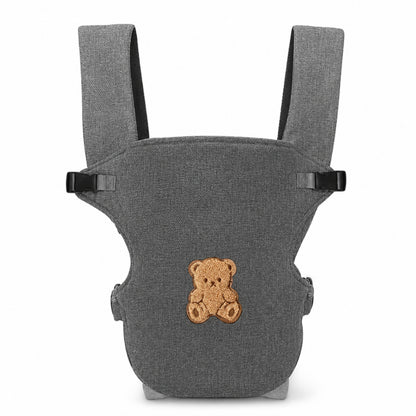 Porte-bébé ventral et dorsal - Broderie grand ourson