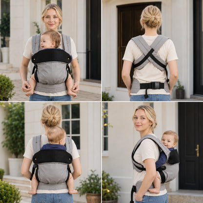 Porte-bébé coton avec assise intégré