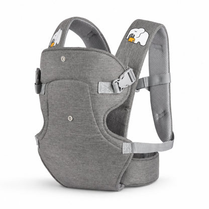 Porte-bébé triple-positions en tissu - Modèle Gréléphant