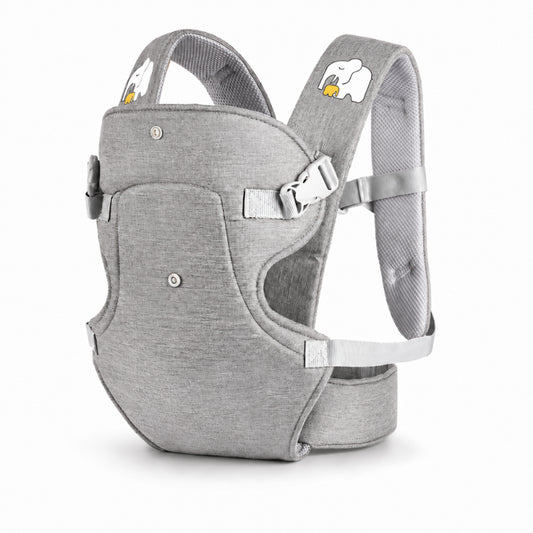 Porte-bébé triple-positions en tissu - Modèle Gréléphant