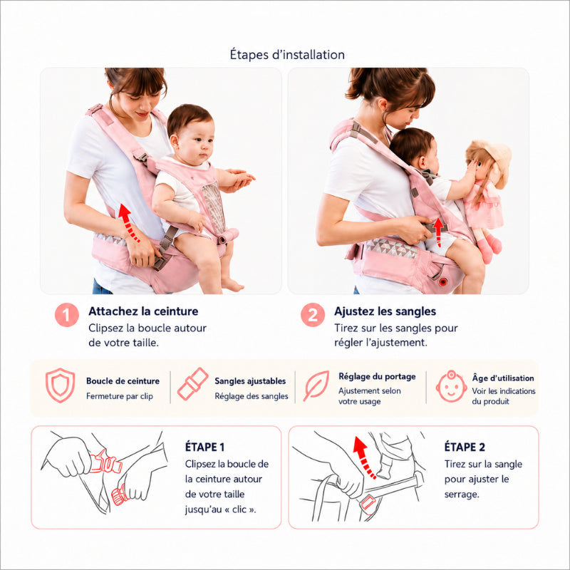 Porte-bébé complet bamby Parenthèse Bébé